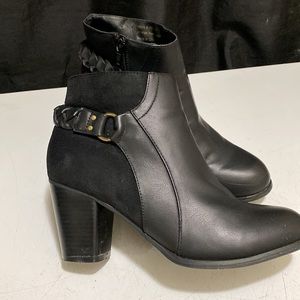 New Directions black heels boots size 9